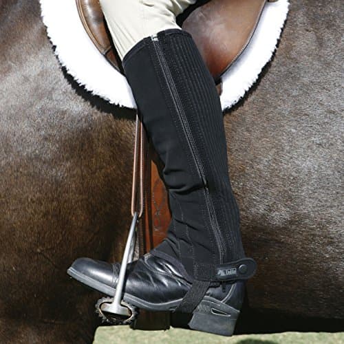 Image of Dublin Easy Care Half Chap, Black - Size S