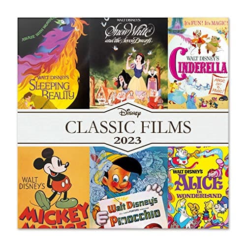 Image of Grupo Erik CP23006 Wall Calendar 2023, 12 Month Planner, Disney Classic Films