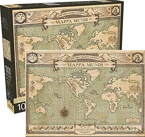 Image of Fantastic Beasts Map 1000 piece jigsaw puzzle 690mm x 510mm (nm)