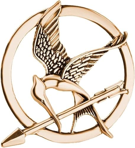 Image of Golden The Hunger Games Movie Mockingjay Prop Rep Pin