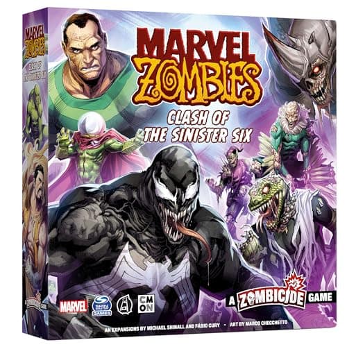Image of CMON | Marvel Zombies: Clash of the Sinister Six Expansion | Miniatures Board Game | Ages 14 Plus | 1-6 Players | 60 Minutes Playing Time