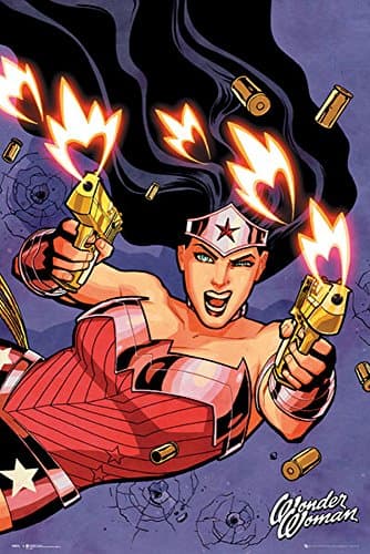 Image of EMPIRE Merchandising 672155 DC Comics Wonder Woman Shooting, Film Poster Cinema Movie Fantasy, Size 61 x 91.5 cm