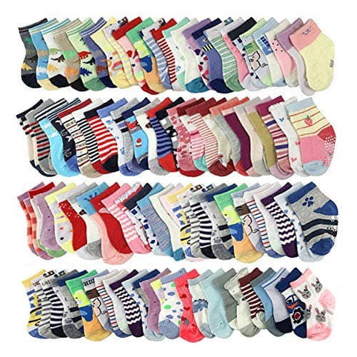 Image of WAFUNNE Baby Boys Socks Wholesale 20 Pairs Baby Socks Cotton Boy 1-3 T