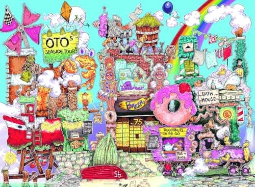 Image of Ravensburger Crazy Street No.1 - The Harbour 500 piece Jigsaw Puzzle - Puzzle Championships for Adults and Kids Age 10 Years Up