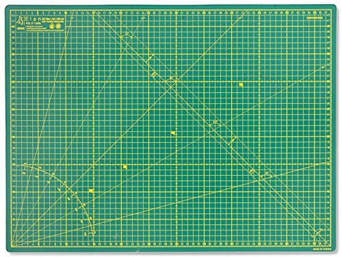 Image of Elan A2 Cutting Mat Green, 5-Ply Hobby Board for Crafts 60X45 CM, Self Healing Cutting Mat A2, Recycled PVC Craft Board for Sewing & Quilting