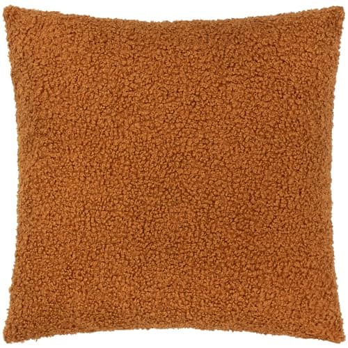 Image of Yard Cabu Cushion Cover – Scandi Minimalist Chunky Boucle Textured Decorative Case (Ginger - 55x55cm)