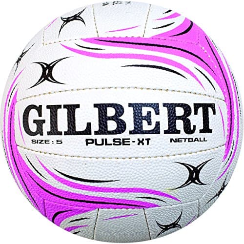 Image of Gilbert Boys Pulse XT Match Net Ball - White/Pink/Black, Size 5