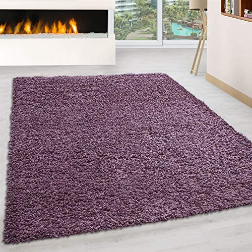 Image of Generic RUGS CITY Modern Soft Shaggy Rug Extra Large Area Rugs Living Room Non Shedding Fluffy High Pile Bedroom Kitchen Floor Hallway Runner Carpet Mat (MAUVE, 80 X 150 CM)