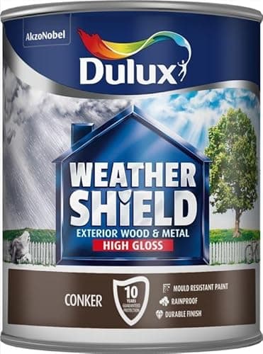 Image of STX_445530 Dulux Weathershield Exterior Gloss 750ml Conker (5090992)