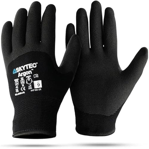 Image of Skytec Thermal Gloves - 1 Pair Heavy-Duty Winter Work Gloves for Men & Women - Lightweight, Argon-Insulated, Cold & Water-Resistant Safety Gloves for Secure Grip - Medium