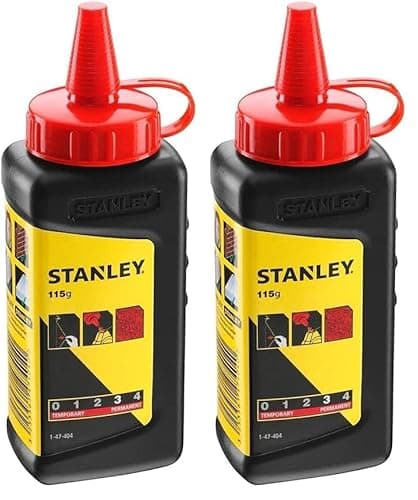 Image of Stanley 1-47-404 115g red Chalk Refill (Pack of 2)