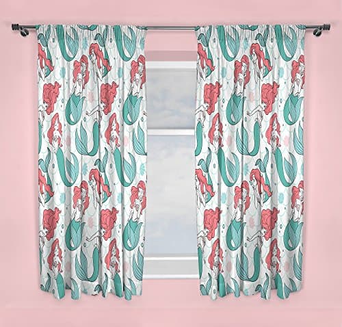 Image of Disney Princess Little Mermaid Oceanic | Childrens Bedroom 54 Inch Curtains | Perfect For Any Girls Bedroom