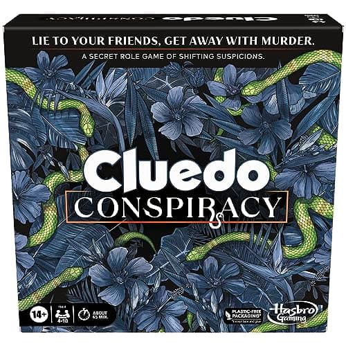 Image of Cluedo Conspiracy Board Game for Adults and Teens, Party Game of Bluffing, Secret Roles & Strategy for 4–10 Players, Lie to Friends &Uncover Murder Plots, Great Gift For Families