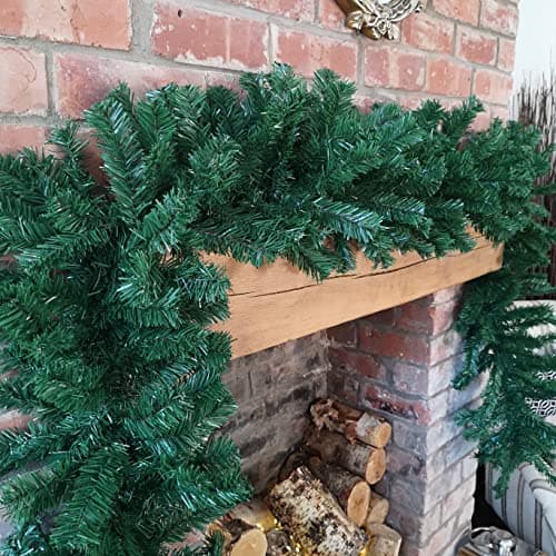 Image of Samuel ALEXANDER Premier 2.7m (9ft) Super Bushy Christmas Deluxe Green Garland