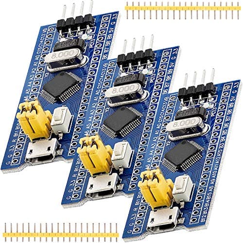 Image of AZDelivery Blue Pill Microcontroller Development Board Module with ARM Cortex M3 Processor compatible with STM32 Including E-Book! (Pack of 3)