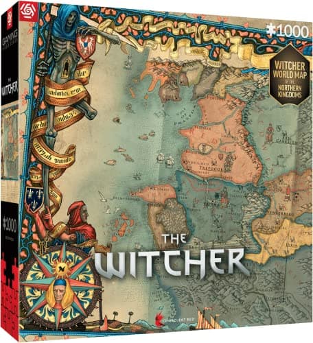 Image of GAMING PUZZLE: THE WITCHER 3 THE NORTHERN KINGDOMS PUZZLES - 1000
