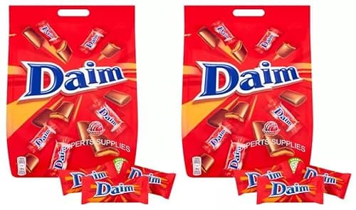 Image of 2 x Daim Mini Chocolate Bag 200g Delicious Treat Gift Hamper for Women Men and Kids By Experts Supplies