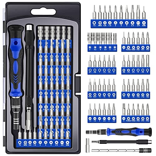 Image of XOOL 62-in-1 Precision Screwdriver Kit, 58 Magnetic Bits, Flexible Shaft & Extension Rod, Electronics Repair Tool for Phone, Laptop, PC, Tablet, Game Console