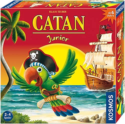 Image of KOSMOS 697495 CATAN Junior, Brettspiel für Kinder ab 6 Jahre, Kinderspiel-Variante des Klassikers Siedler von Catan als hochwertige 3D-Edition, Brettspiel, Familienspiel für 2-4 Personen ab 6 Jahren