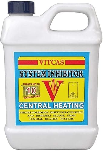 Image of VITCAS 1 liter Central Heating System – Inhibitor – Concentrate - Prolongs Boiler Life – Protect From Scale – Sludge Remover – Corrosion – Easy to Use