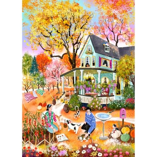 Image of HUADADA Jigsaw Puzzles for Adults 500 Piece Challenging Game Toys, Impossible Puzzle,500 Piece Jigsaw Puzzles for Adults Family Decoration Puzzle- Ideal Life