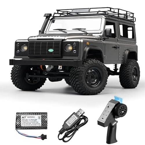 Image of MN-99S RC Crawler, 1:12 Scale RC Rock Car, 4WD Off-Road RC Truck RTR, 2.4G Remote RC Land Rover Vehicle Models for Adults Hobby Gifts (Gray)