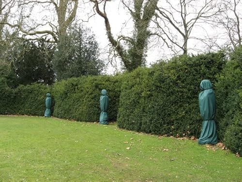 Image of UK Photo Print A4 / 12"x8" Hidden statues Lower Brook The statues are still wrapped to pro c2010