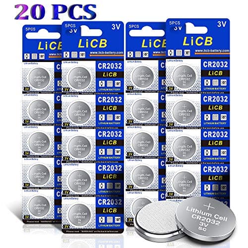 Image of LiCB 20pcs CR2032 Lithium Coin Cell Battery - 240mAh Ultra High Capacity with Powerful 3V Output, Special Technology for TV Remote, Motherboard, Calculator and More (2032/DL2032)