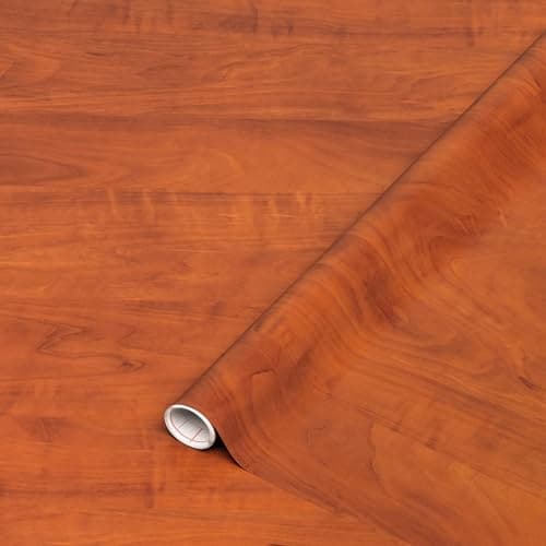 Image of d-c-fix Vinyl wrap Calvados Wood Effect 45 cm x 2 m - Sticky Back Plastic roll for Furniture, Kitchen & cupboards - Contact Paper Sticker self Adhesive Film