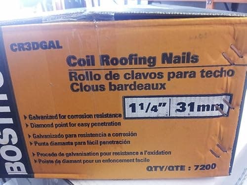 Image of Bostitch Galvanised Roofing Coil Nails 19mm - 44mm (CR3DGAL - 31mm)