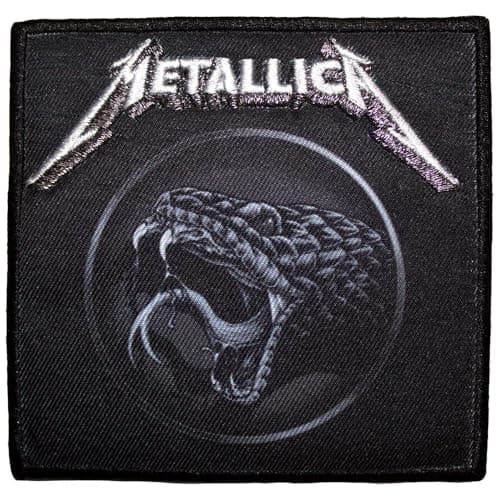 Image of Metallica Black Album Poster Standard Printed Patch One Size