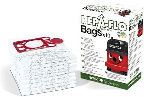 Image of GENUINE Numatic Henry Hetty NVM-1CH HepaFlo Vacuum Cleaner Dust Bags Pack Of 10-604015 907075