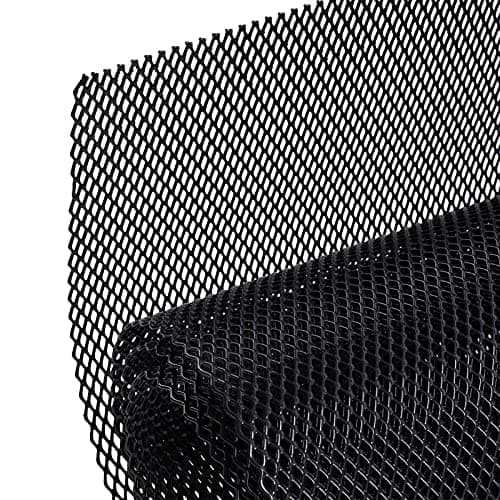 Image of Car radiator grille, universal car grille mesh aluminium alloy racing grille net grid body bumper rhombic grill, metal grille car grille mesh
