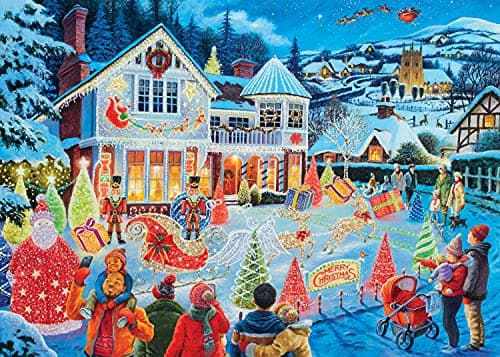Image of Ravensburger Christmas House Special Edition 1000 Piece Jigsaw Puzzles for Adults & Kids Age 12 Years Up