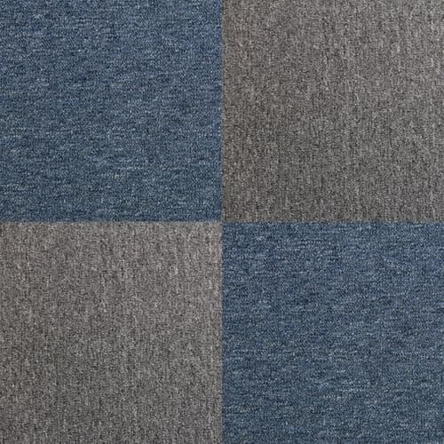 Image of Carpet Tiles 40 x Storm Blue & Anthracite 10 Metres Squared Commercial Hard-Wearing Domestic Heavy Duty Industrial Premium Office Home Flooring 50cm x 50cm MonsterShop