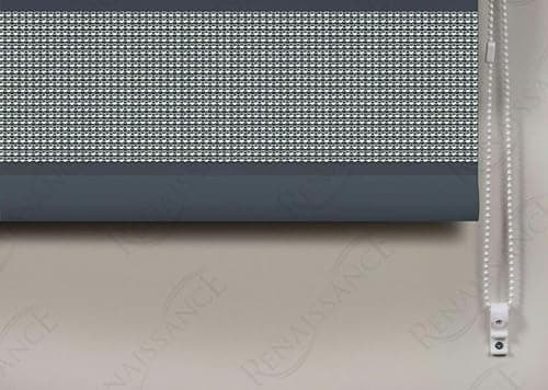 Image of Quality Fabric Sparkly Glitz Diamante Straight Bottom Roller Blinds (Slate Grey, 60X160cm(23.6in))