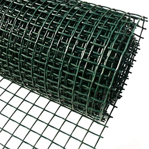Image of Foglish Green Plastic Garden Fencing Mesh Netting Climbing Plants Vegetables Pets 5m x 0.5m x 20mm