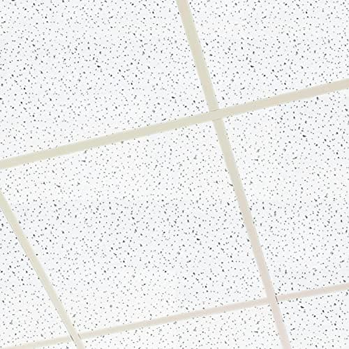 Image of Fine Fissure Fissured Acoustic Office Suspended Ceiling Tiles 595mm x 595mm to Fit in 600mm x 600mm Layout