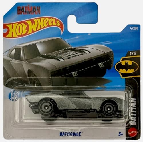 Image of Hot Wheels - Batmobile - The Batman 1/5 - JJH83 - Short Card - Licensed DC-/Warner Bros. Model - Track-Style Muscle Batmobile in 1:64 Scale - Mattel 2026