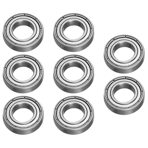 Image of Zerodeko Deep Groove Bearings 10mm X 19mm X 5mm Stable and Smooth Rotation Double Shielded 8pcs Carbon Steel Compact Structure Suitable for Industrial Applications