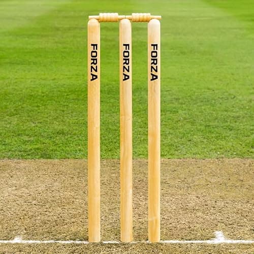 Image of FORTRESS Wooden Cricket Stumps [ICC Regulation] – Club & County Senior Stumps (Club Stumps, Senior (28in))