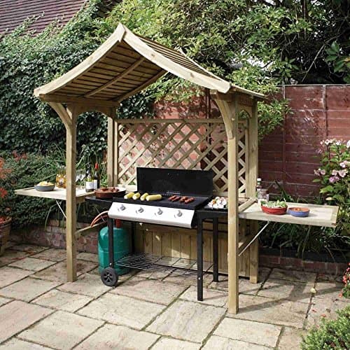 Image of Party Arbour and Barbeque Shelter Pressure Treated Fire Retardant Timber