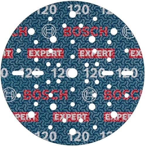 Image of Bosch 6x EXPERT O780 Foil Sanding Disc, 150 mm (for Hardwood, Paint on wood, Ø 150 mm, Grit 120, Professional Accessory Random Orbital Sander)