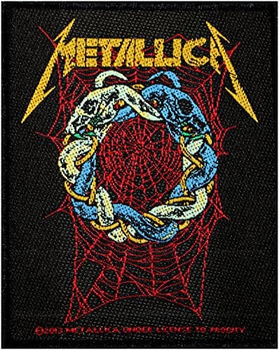 Image of Unbekannt Metallica Tangled WEB Patch Woven 8 x 10 cm