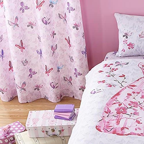 Image of Catherine Lansfield Glamour Princess Easy Care Eyelet Curtains Multi 66x72 Inch