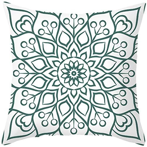 Image of Banemi Patio Cushion Covers Polyester Cushion Covers for Chair Flower Pattern, 16 x 16 Inch, 40 x 40 cm, Multicolor
