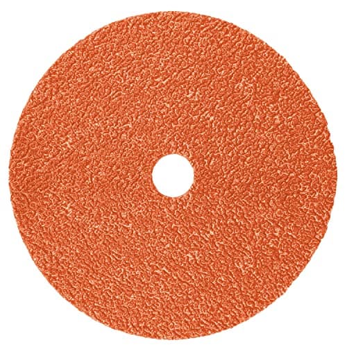 Image of Cubitron - 51141274492 3M II Fibre Disc 987C - 36+ Grit Metal Grinding Disc - Ceramic Precision Shaped Grain - For Angle Grinders - 7" x 7/8" Center Hole Orange