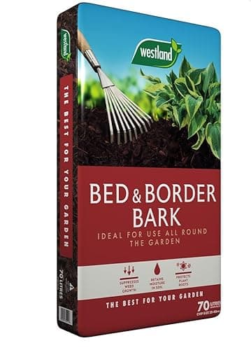 Image of Garden Bed & Border Chipped Bark – 70L Bag – Premium Mulch for Landscaping & Gardening – Weed Suppressant, Moisture Retention, Decorative Finish