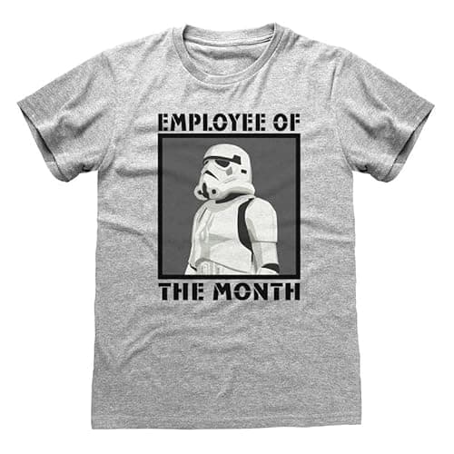 Image of Official Star Wars Employee of The Month Unisex Grey T-Shirt, 4X-Large