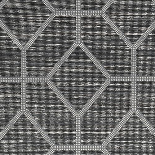 Image of Boutique Asscher Onxy Geometric Wallpaper
